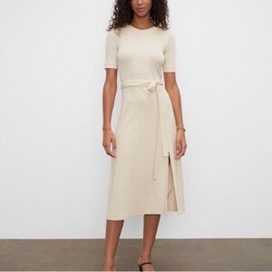 Club Monaco Short-Sleeve Rib Knit Midi Dress